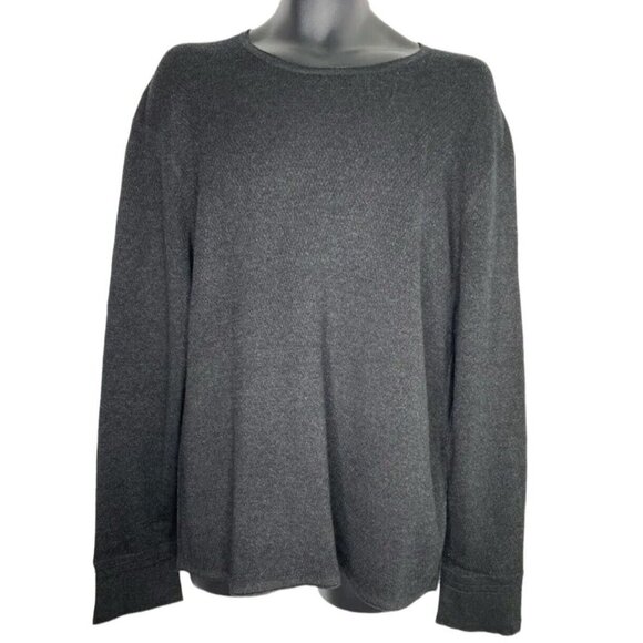 Rag‎ & Bone Men’s Drew Pullover Long Sleeve Gray Crew Neck Sweater SZ XXL - Picture 2 of 8